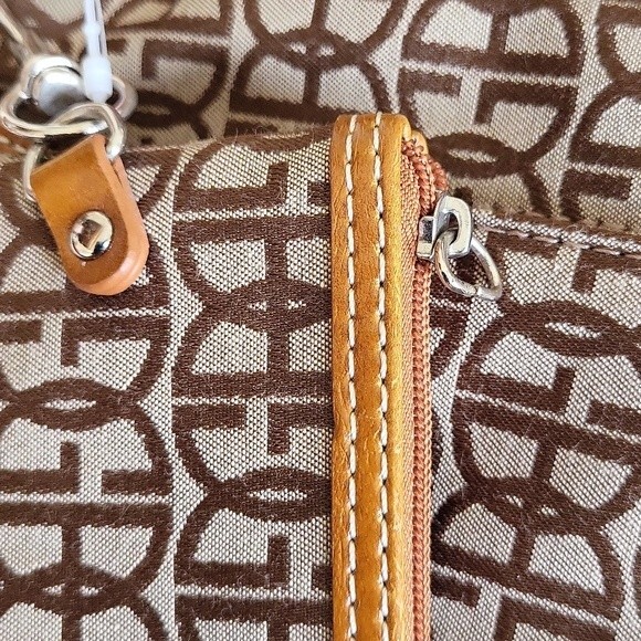 NWOT Giani Bernini women's crossbody bag shoulder bag, brown, small wallet bonus - Picture 7 of 8